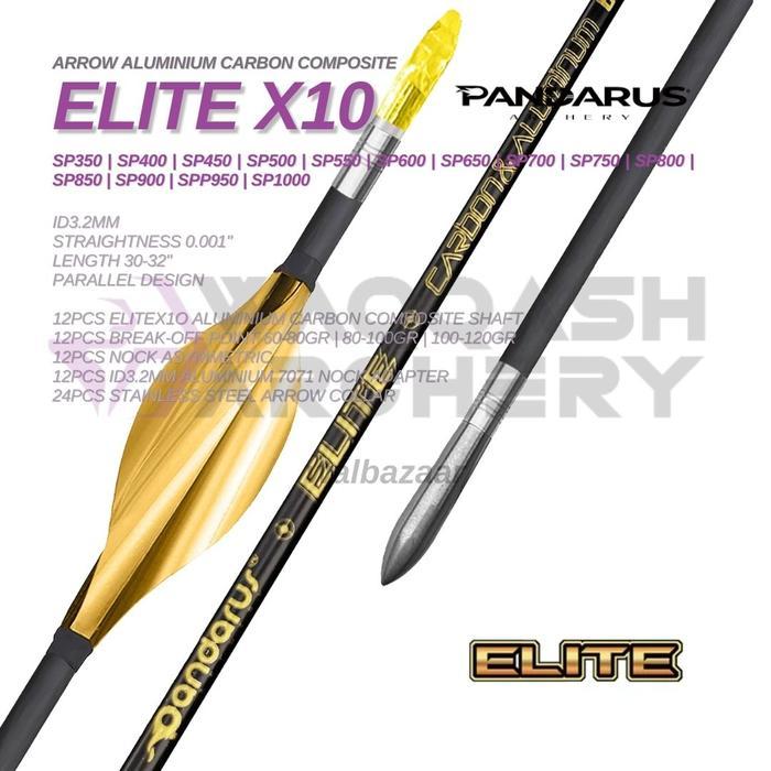 PANDARUS ELITE X10 Alloy Carbon Composite straightness 0.001" ID 3.2mm