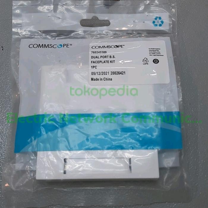 MURAH Commscope Faceplate 2 hole / dual Port Original