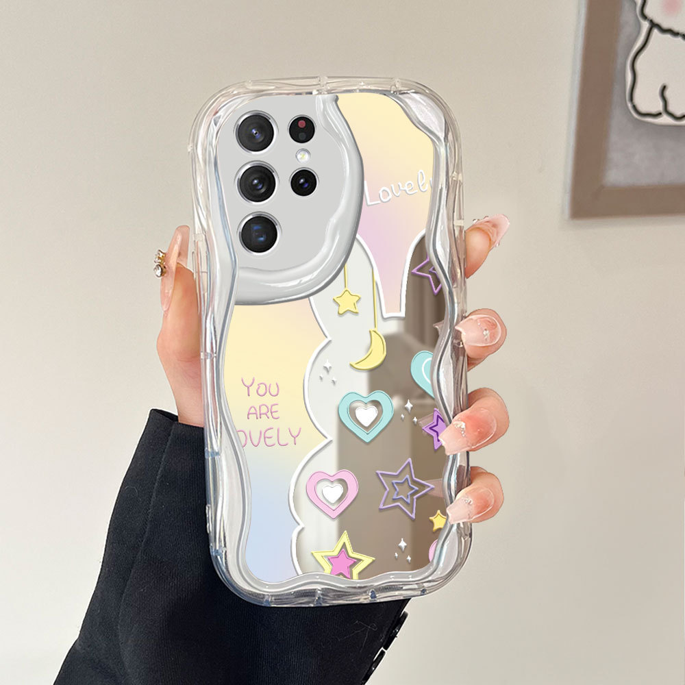 Casing Hp Untuk Compitable With Samsung Galaxy S21 Ultra 5G Cermin Softcase Case Phone Kesing Mirror