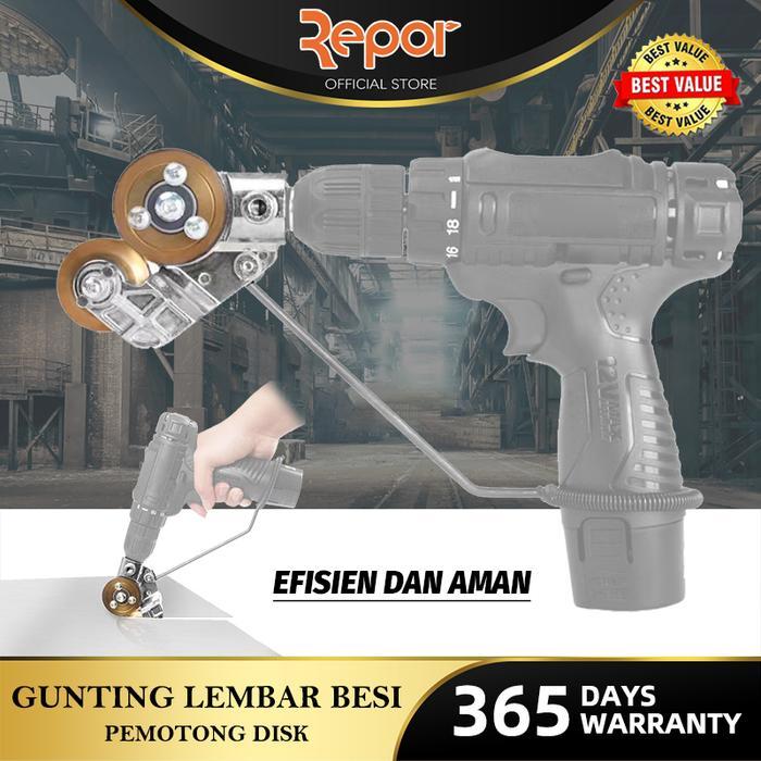 Adapter Mesin Bor Pemotong Plat Seng Tipis / Adaptor Bor Gunting Plat