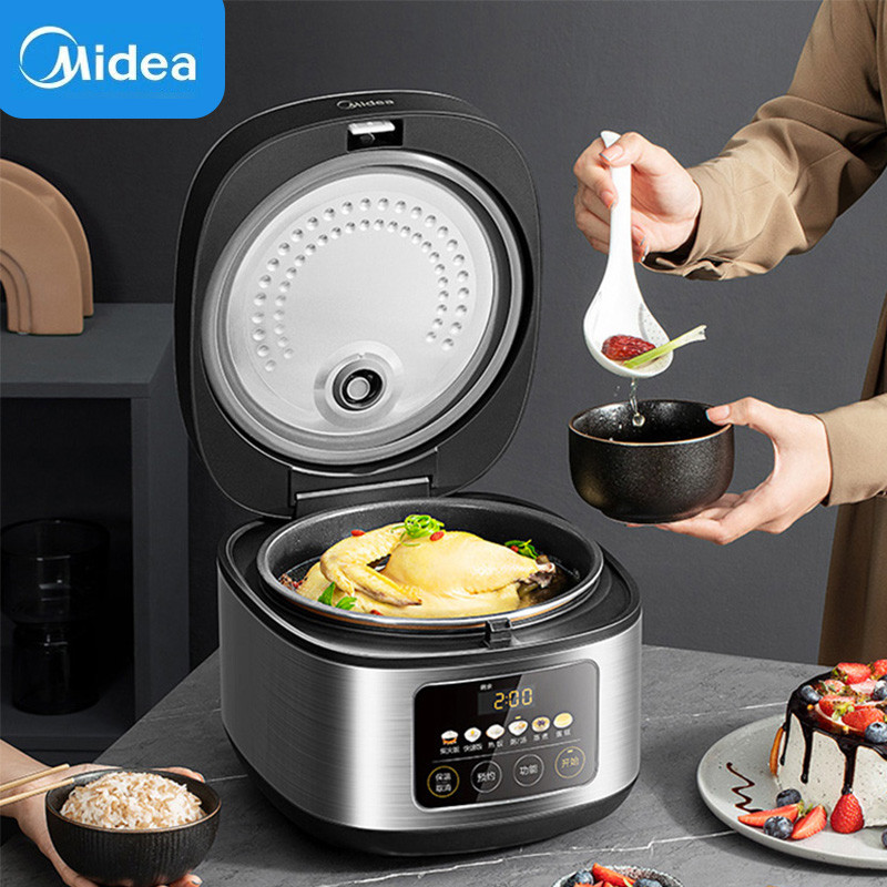Midea Electric Rice Cooker 4L Multifunctional Smart Electric Cooker 24H Reservation Home Kitchen
