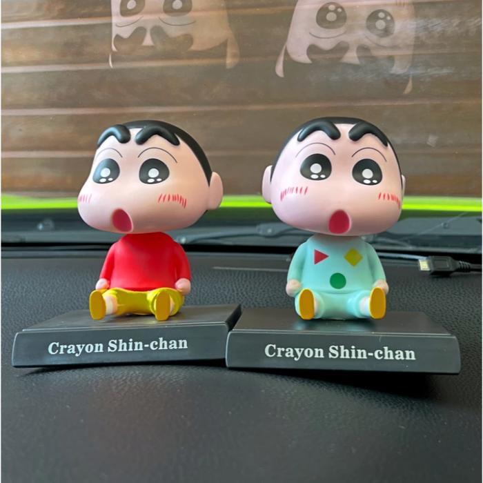 Boneka Figure Miniatur Pajangan Mobil Sinchan Lucu