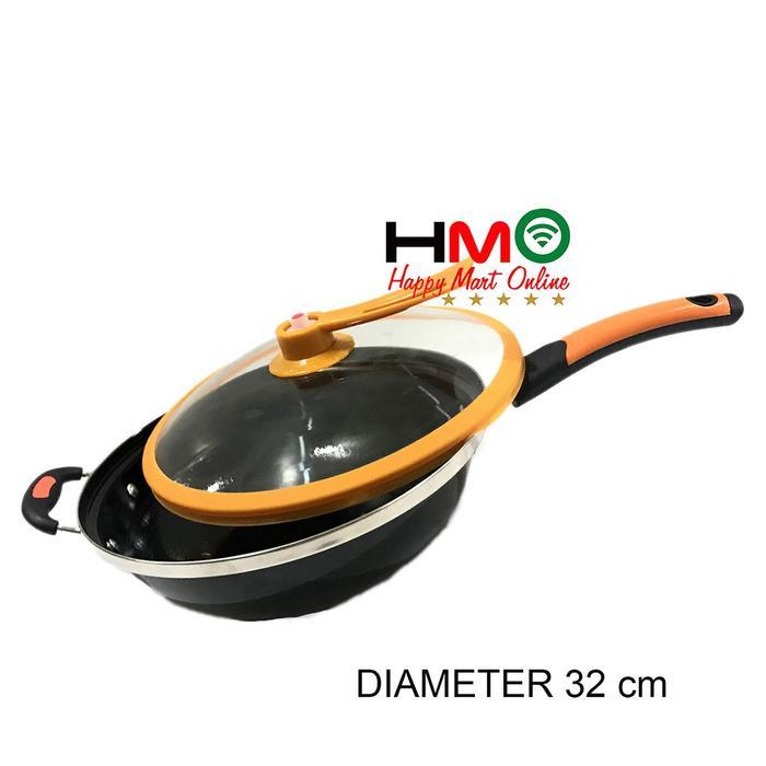Panci Wajan Goreng Anti Lengket 32CM Penggorengan Serbaguna Panci Serbaguna Wok Pan Q2-3205 Q2 3205