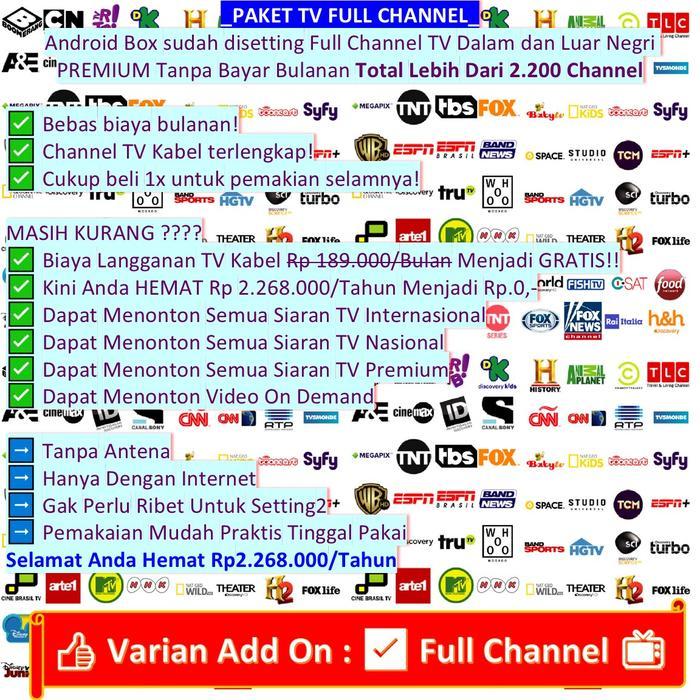 TERLARIS TV Box id 13 H96 Max M1 V13 Ram 4GB Rom 32GB 4/32 STB Unlock atis Paket TV Full Channel TV