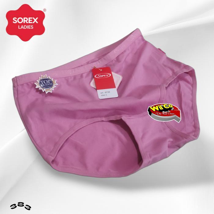 K383 (3-6 pcs) Sorex Celana Dalam Wanita Dewasa, Celana Dalam Sorex Ukuran L - EQL