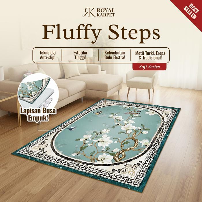 ROYAL Karpet Busa Malaysia Karpet Premium Lembut & Empuk Karpet Jumbo 220x195cm Karpet Lantai Busa