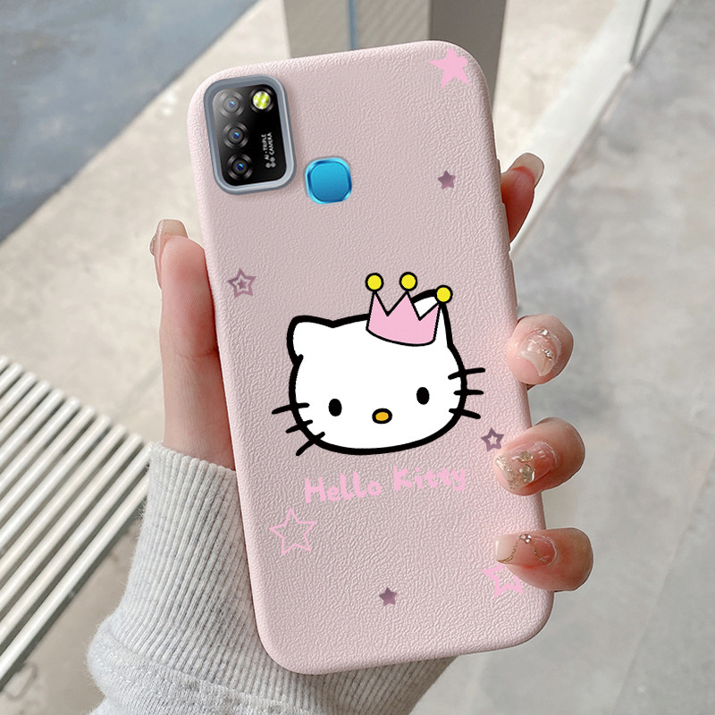 Casing Hp untuk Infinix Smart 5 Smart 6 Ram 3 Hot 10 Lite 4G Case Casing pola kucing Kasing Kesing H