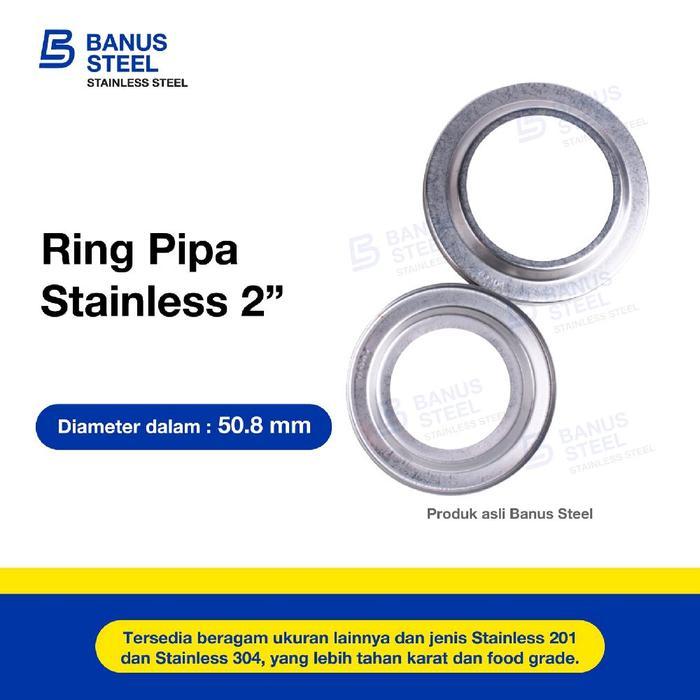 SALE Ring pipa stainless 2" inch ring pipa bulat stainless TERMURAH