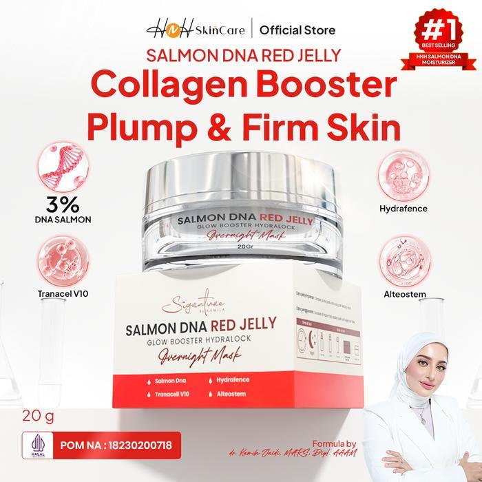 Signature by Kamila - Salmon DNA Red Jelly - Sleeping Masker Salmon DNA untuk Kulit Glowing Kerutan