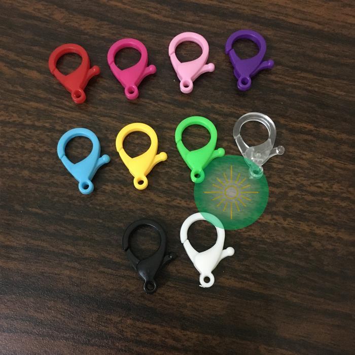 Kaitan Lobster Plastik 25mm / Kait Masker / Kait Udang / Kait Kalung