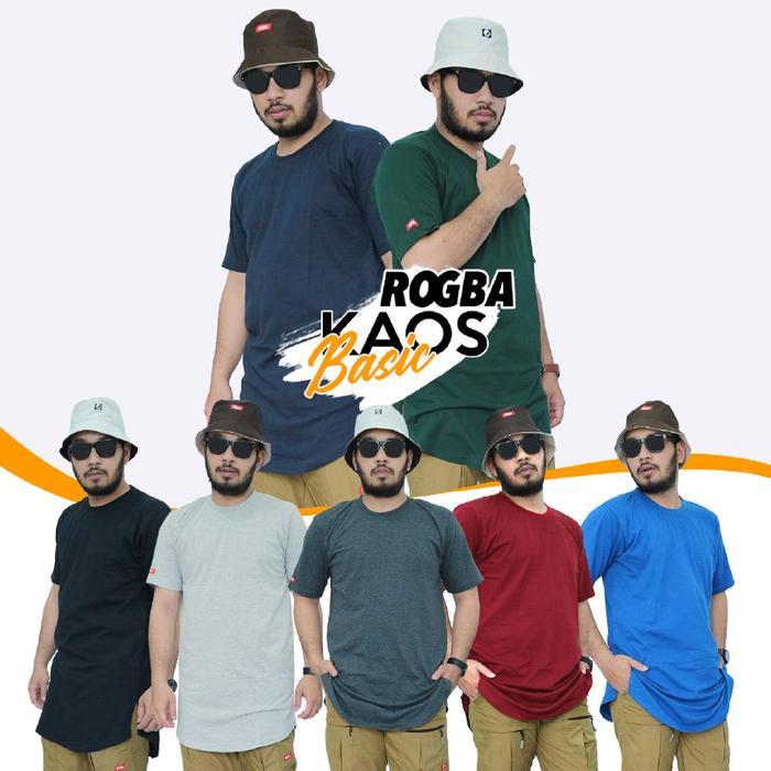 Kaos Kurta Pakistan Polos Longline S - 2Xl Xxl Big Size Jumbo