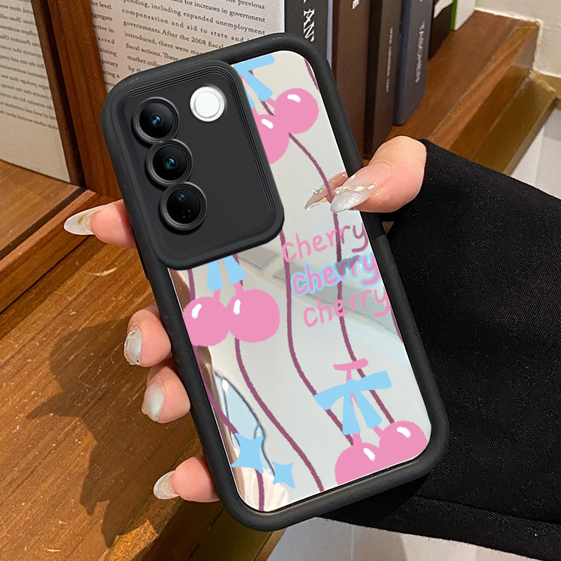 Casing Hp Untuk VIVO V27 5G VIVO V27 Pro 5G S16 Pro 5G VIVO V27E 5G S16E 5G T2 4G Case Ceri merah mu