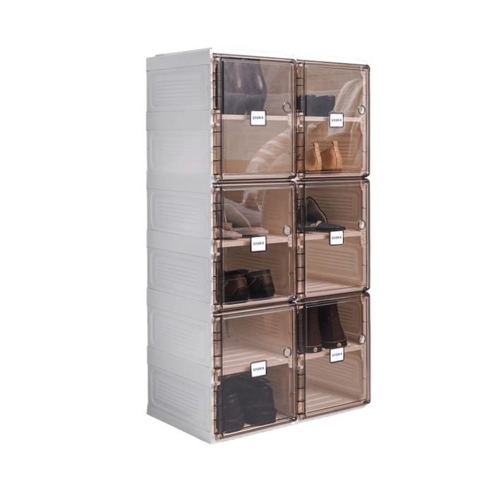 Stora Rak Sepatu Lipat Transparan