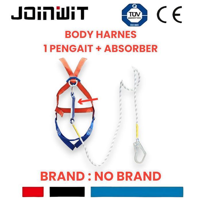 ASLI ALAT PENGAMAN/safety harnes body/harness/herness SINGLE HOOK- panjang READY STOCK