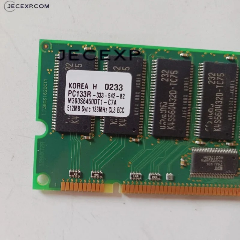 512MB 133MHz CL3 ECC Server Industrial RAM Memory PC133R-333-542-B2 M390S6450DT1-C7A