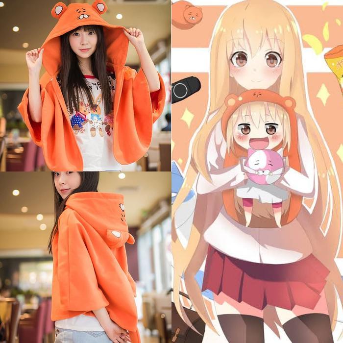 Umaru Chan Cape Cosplay Anime Jepang Jubah Cosplay Cosplayer Wanita Perempuan Mantel Jaket Outer
