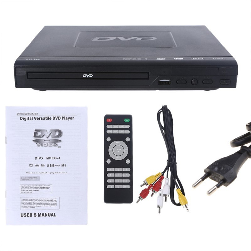 High Definition Mini CD Player DVD VCD Player Home Use Childrens Player Compact Size Audio Video
