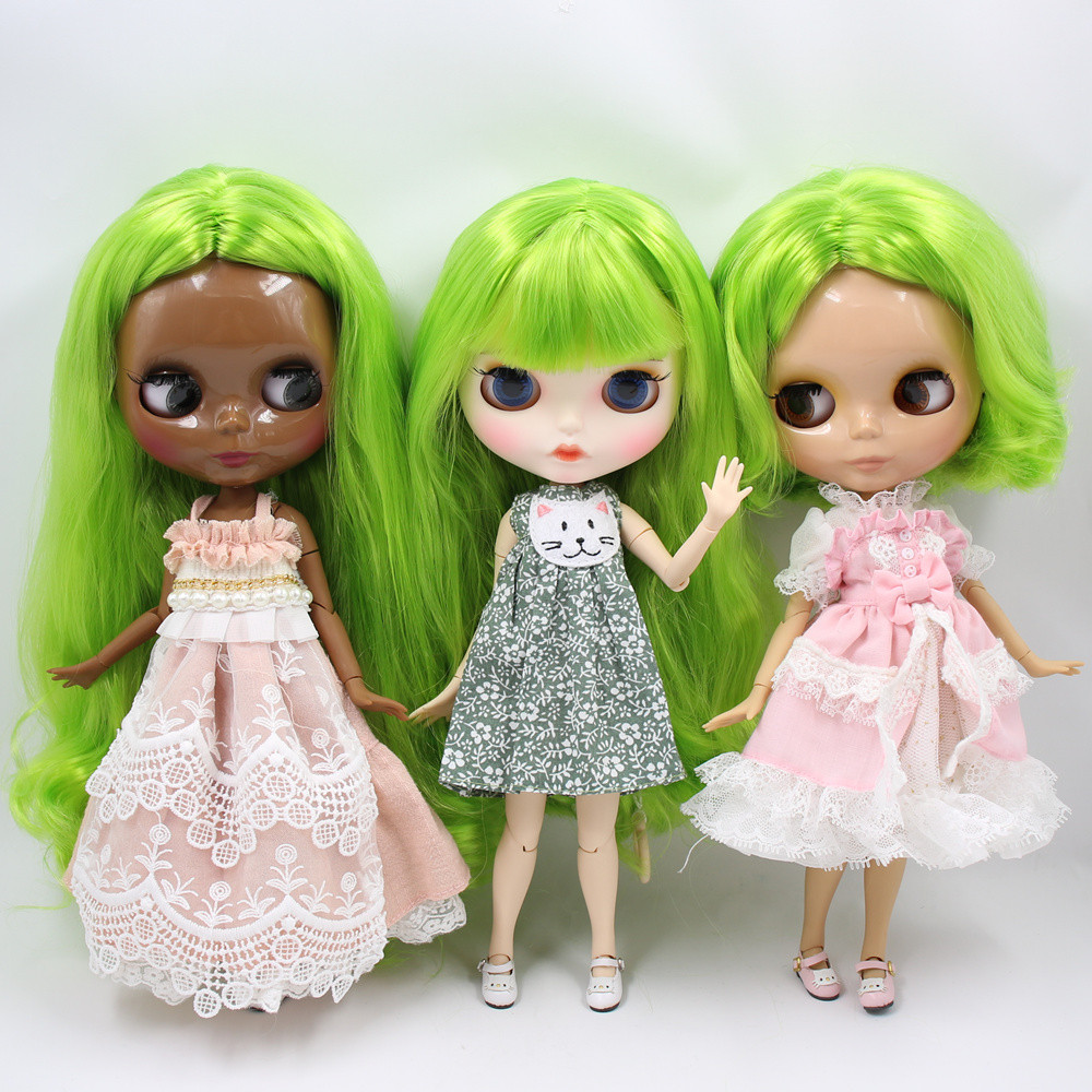 Boneka Anime 1/6 dengan Rambut Hijau dan Tubuh Fleksibel