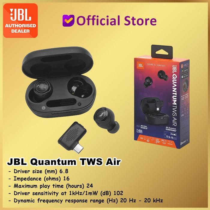 TEREMURAHTERLARIS READY SILAHKAN DIORDER JBL QUANTUM TWS AIR QUANTUM AIR TRUE WIRELESS GAMING