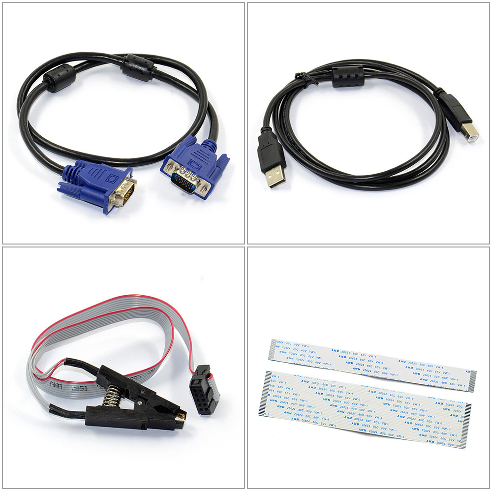 Original RT809H Programmer EMMC-Nand Extremely Fast Universal Programmer +10 Adapters+Edid Cable