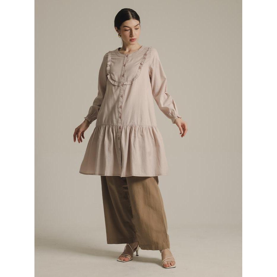 EXP Naira Dress 015.55848SH.71 Dress Wanita Maxi - Lengan Panjang