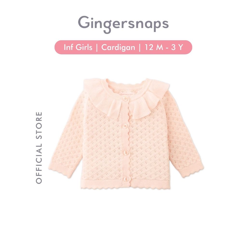 Gingersnaps Baby Floral Grace Cardigan Pink - Jaket Bayi Perempuan (Pink)