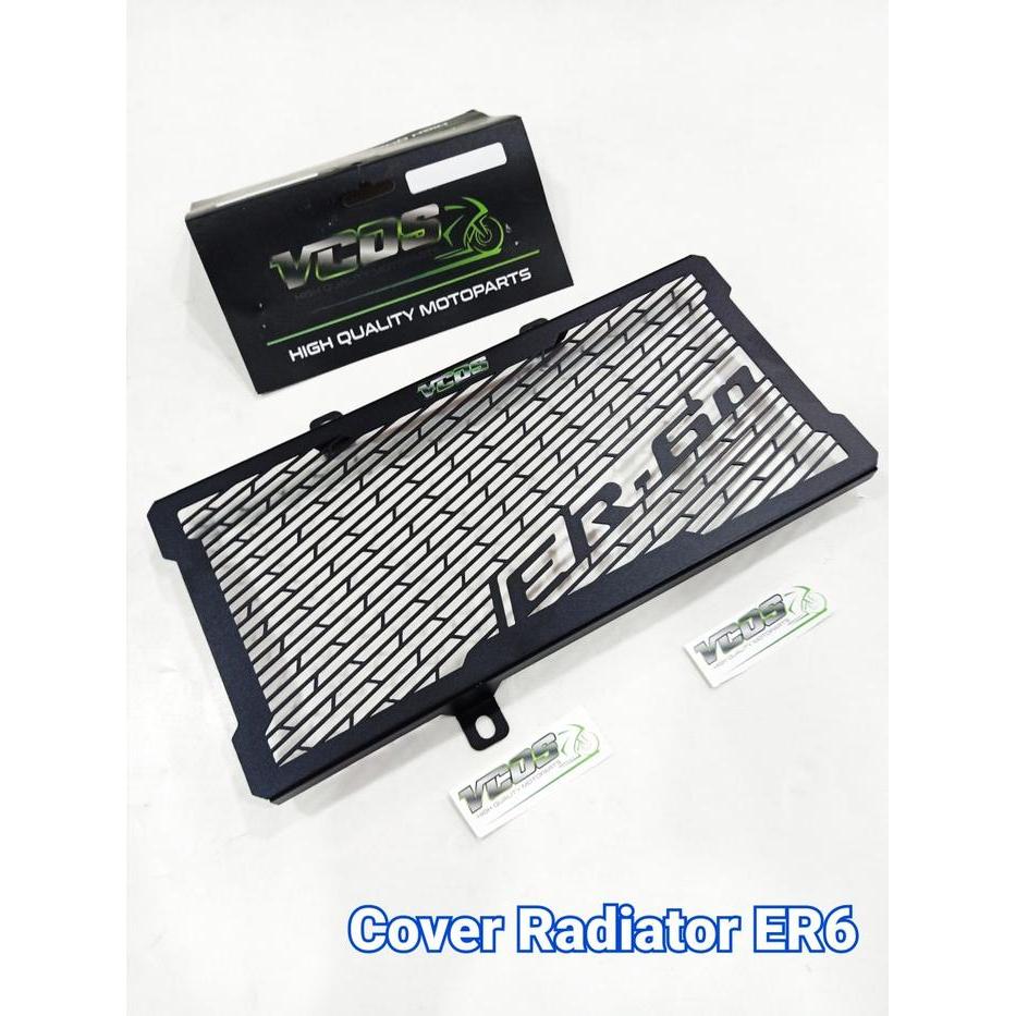 Cover radiator kawasaki er6 er6n stainless VCOS tutup radiator er6f