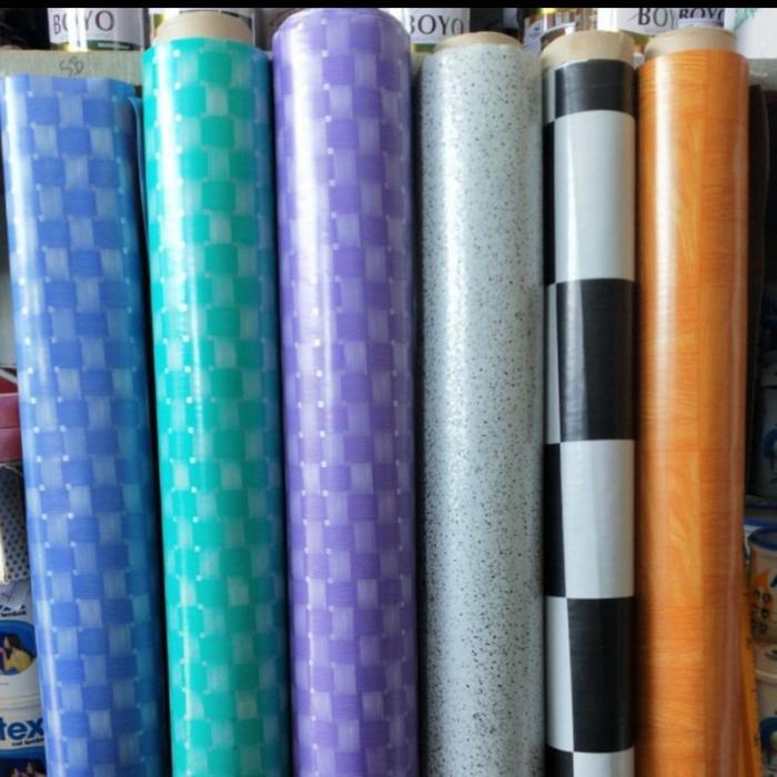 Karpet Meteran / Taplak Meja Plastik Meteran Motif