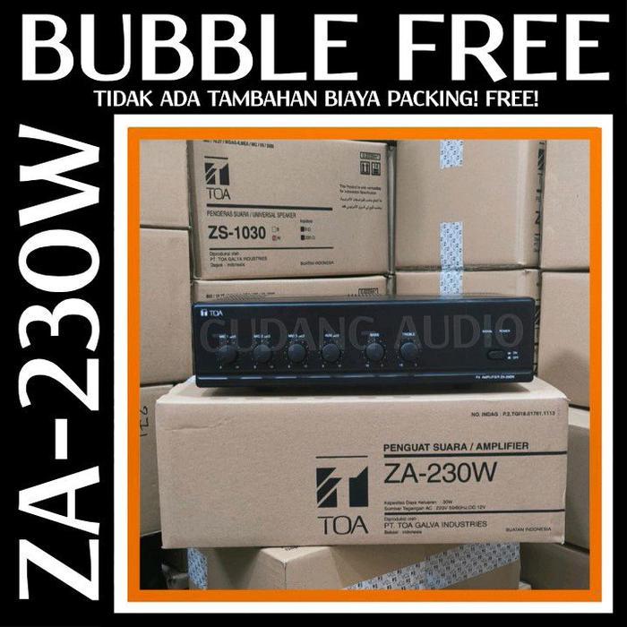 Terlaris Power Mixer Amplifier Toa Za-230W Za 230 Daya 30 Watt Ampli Masjid Mushola Original Garansi