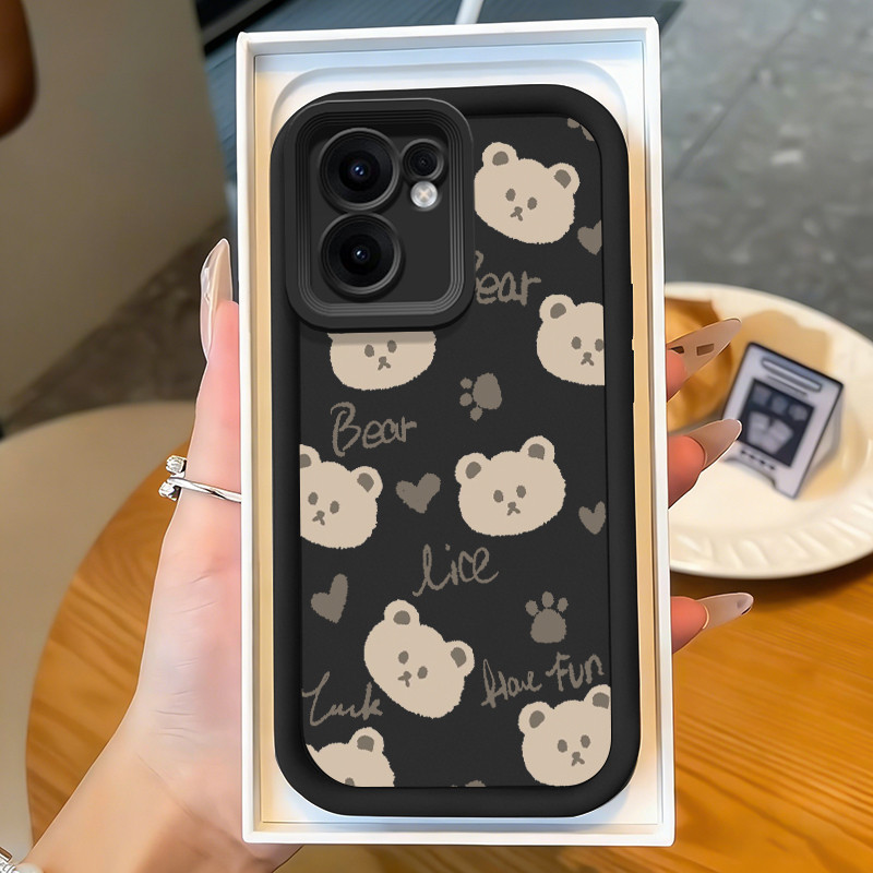 Casing Hp untuk OPPO Reno 13F 4G Reno 13F 5G 13 F Reno 14F 5G Case Jejak Kaki Beruang Kecil Kasing s