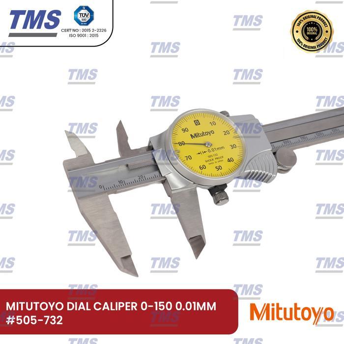 Sigmat Jarum Jangka Sorong Mitutoyo Dial Caliper 0 150 MM #505-732