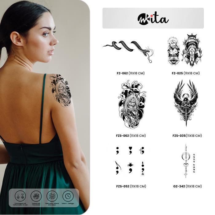 Tatto Fruit Ink Tato Temporer Semi Permanen Halal Karakter Pria