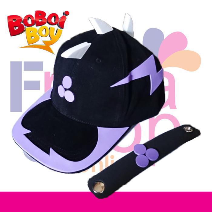 TOPI BOBOIBOY KUASA KEGELAPAN + GELANG