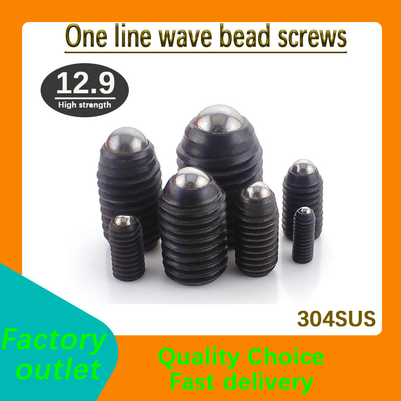 5pcs Slotted Wave Ball Wave Screw Hexagon Wave Ball Screw Positioning Ball Tight Ball Plunger