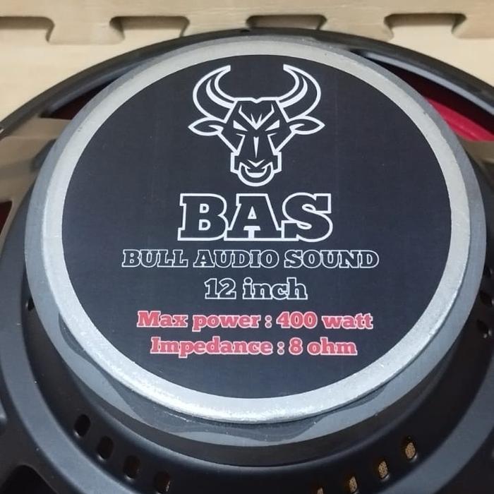 Bull Audio Sound Speaker Komponen 12 Inch Fr 400 Watt 8 Ohm Speker Driver 12" Fullrange Original Max