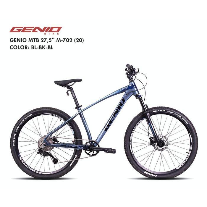SEPEDA GUNUNG 27.5" GENIO M702 REM HYDRAULIC / GENIO M703 10 SPEED FRAME ALLOY