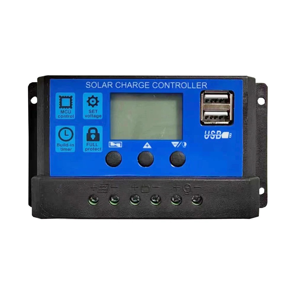 24h shipping 10A 20A 30A Solar Charge Controller 12V 24V Solar Panel PV Controller 50VDC For Lifepo4