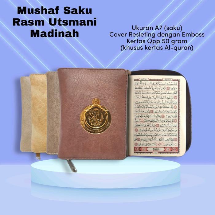 Top Mushaf Utsmani Madinah Saku Resleting