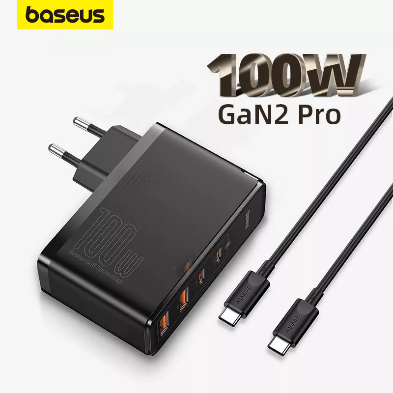 FLASH SALE    Baseus GaN Charger 100W PD QC 4.0 3.0 USB Fast Charger Type C Quick Charging USB C Pho
