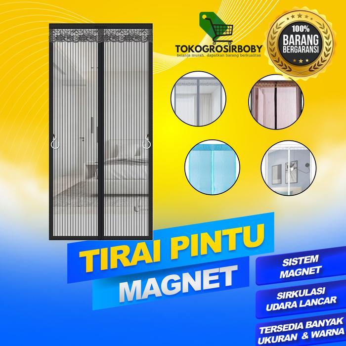 Tirai Pintu Model Magnet Anti Nyamuk Ukuran Besar