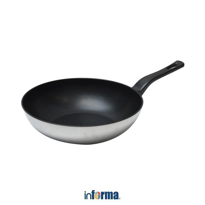 Informa Cooking Color 28 cm Lucas Wajan Penggorengan Kuali Alat Masak Perlengkapan Dapur