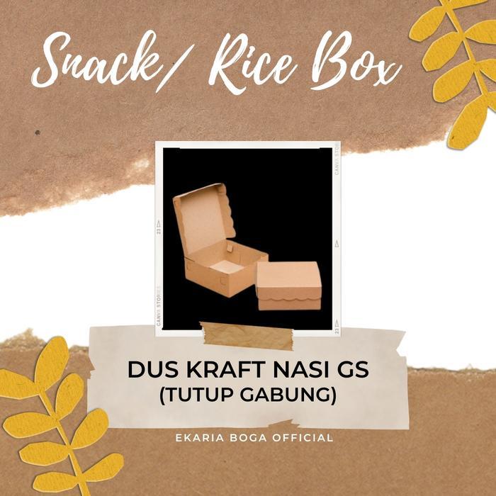 SNACK BOX/ RICE BOX DUS NASI/ SNACK/ KUE DUS KRAFT NASI GS
