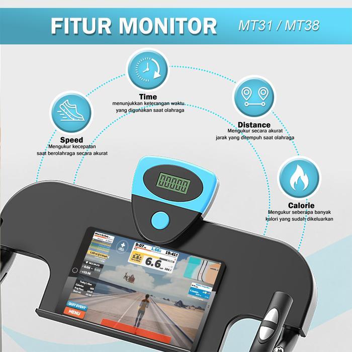 Twen MT21 MT28 MT31 MT38 Treadmill Manual Alat Fitness Multifungsi Twen