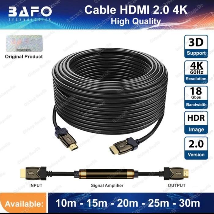 BAFO HDMI Cable 15 meter Full HD 1080P 2.0 Version 4K kabel HDMI 15m