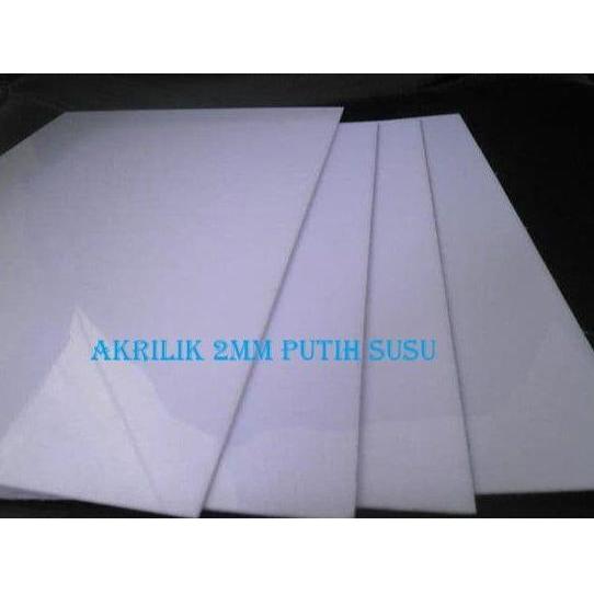 AKRILIK/ACRYLIC LEMBARAN 2 MM PUTIH SUSU