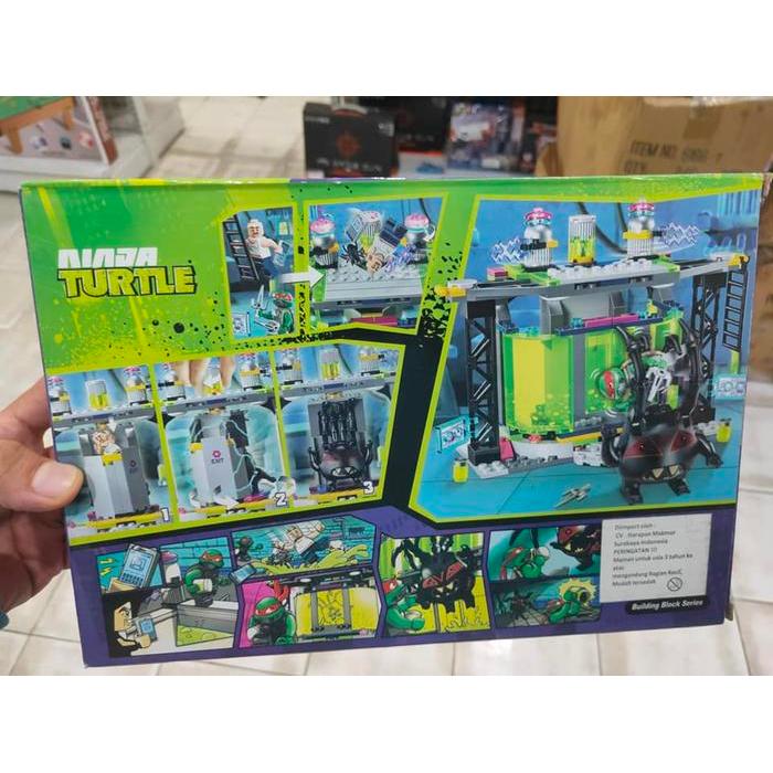 Brick Ninja Turtle Bela 196Pcs Building Blocks With 3 Mini Figure