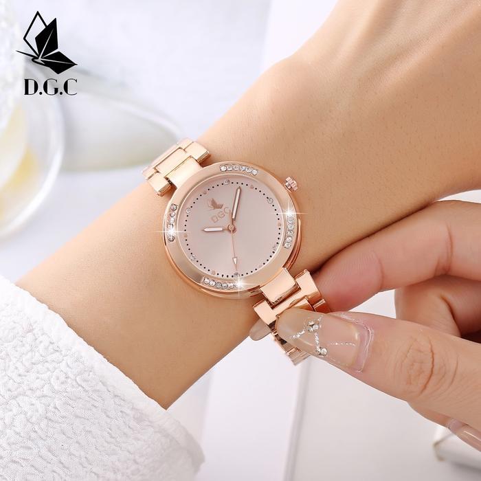 COD (FREE BATERAI) DGC Jam Tangan Fashion Wanita Analog Quartz G68 Watches