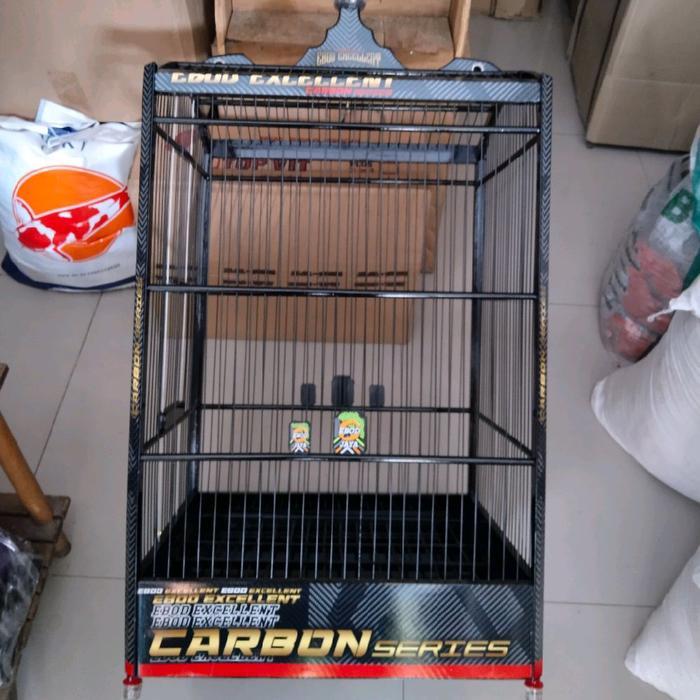 Sangkar kotak ebod decal no 2 jari jari fiber original ebod jaya