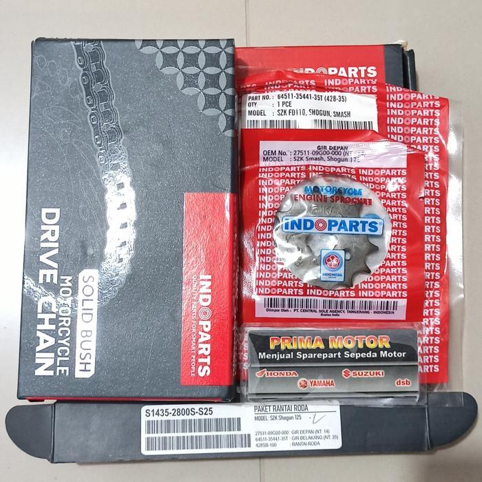 Gear Set Smash Shogun 125 Indopart Gir Set Shogun Smash Indoparts