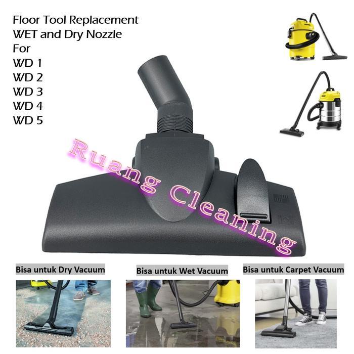 TERLARIS Karcher Nozzle Vacuum Cleaner Floor Tool untuk Vacuum WD1 WD2 WD3 WD4 WD5 SALE